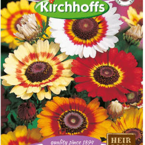 Kirchhoffs Heirloom Seed packets (Chrysanthemum Single Merry Mixed)