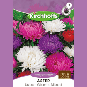 Kirchhoffs Heirloom Seed packets (Aster Super Giant Mix)